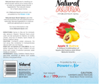 Label layout of the Natural Aura Apple and Quince Room Spray