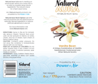 label layout of the Natural Aura Vanilla Bean Room Spray.