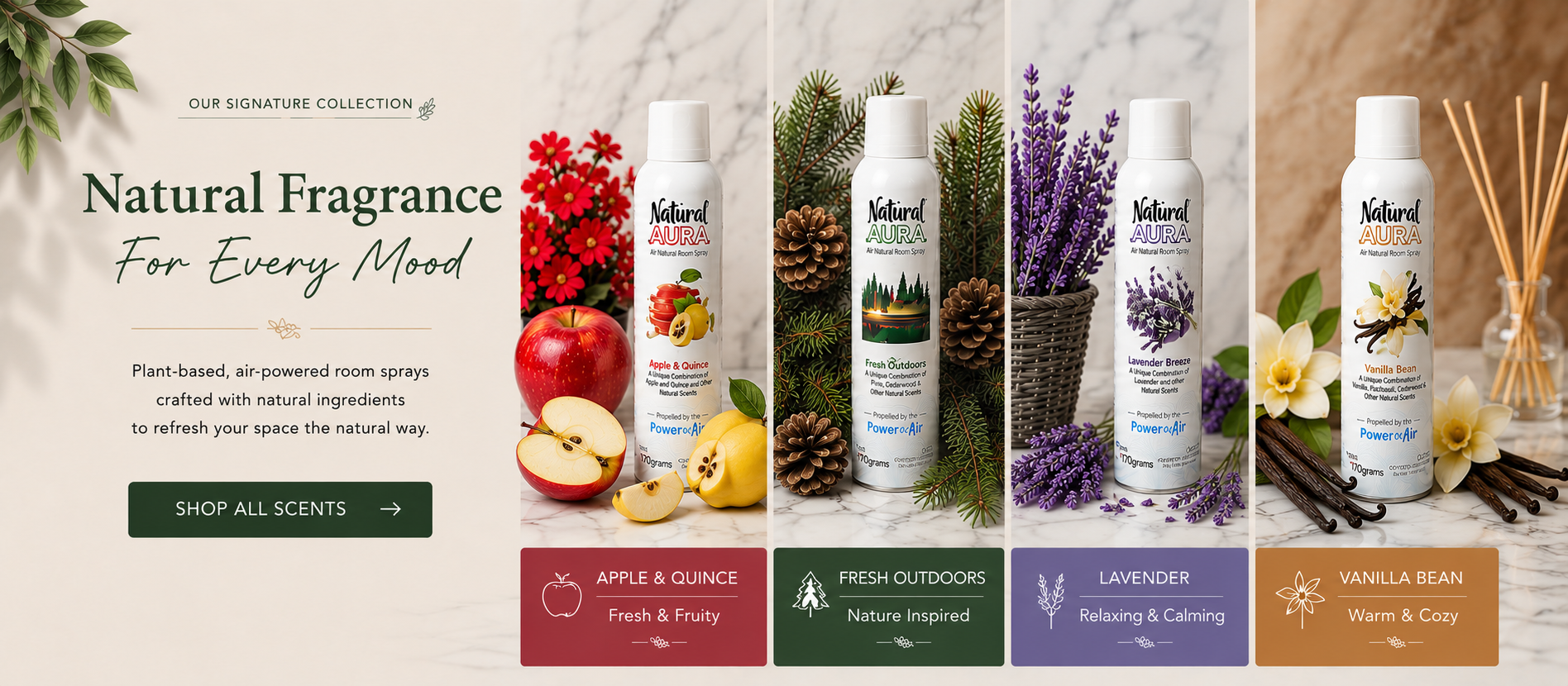 Natural Aura All Natural Room Sprays